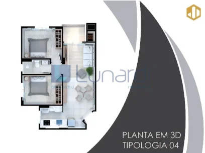 Foto Apartamento com 2 Dormitórios